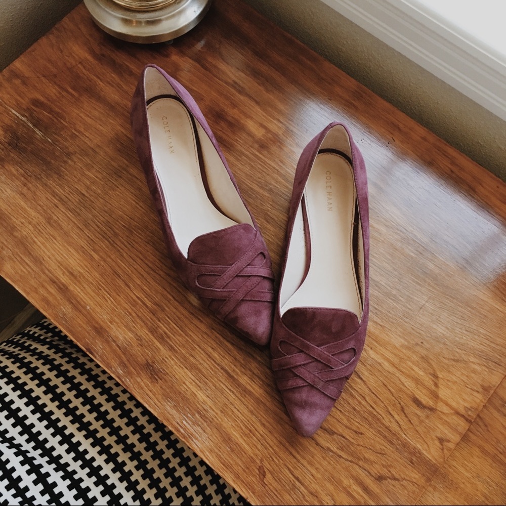 Cole Hahn Flat loafers suede leather